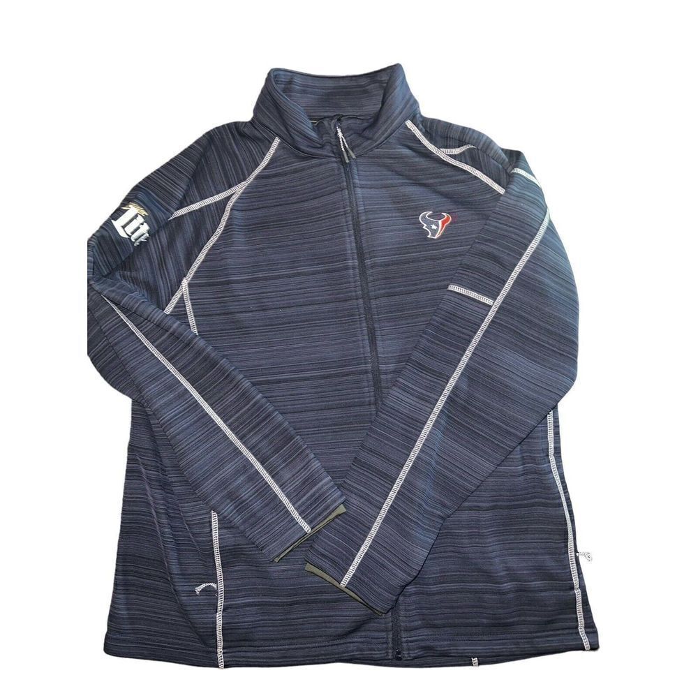 Houston Texans Blue Full‎ Zip Jacket Size XL Football